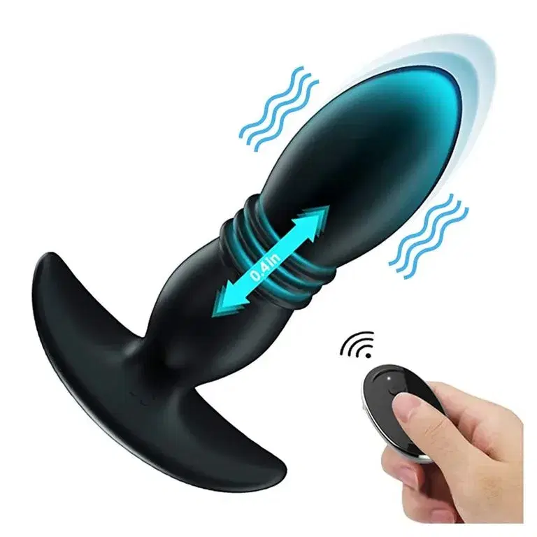Vibrador Anal Telescópico con Control Remoto | Para Hombres y Mujeres