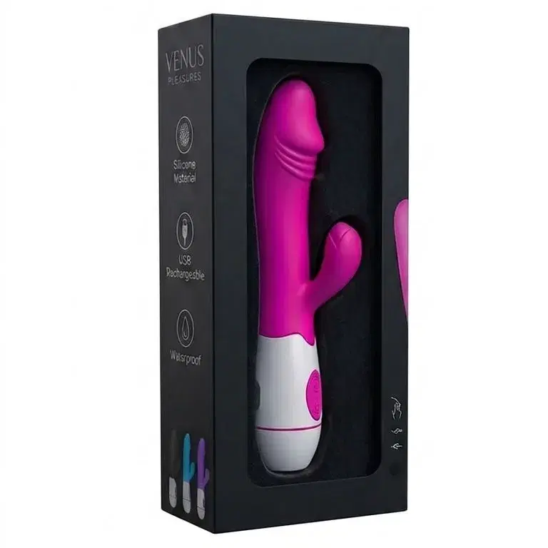 Vibrador Rabbit VENUS PLEASURES | Doble Estimulación Clásica, 30 Modos
